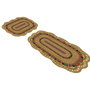 Mijölnir Juego de alfombras de baño Crema (2 piezas)